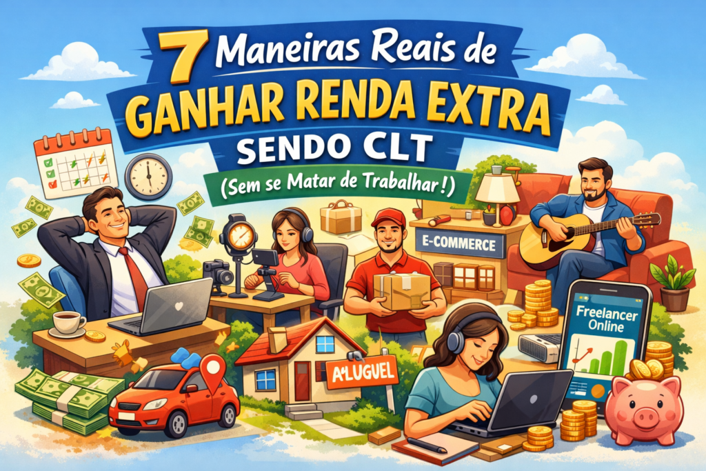 7 Maneiras Reais de Ganhar Renda Extra Sendo CLT (Sem se Matar de Trabalhar)
