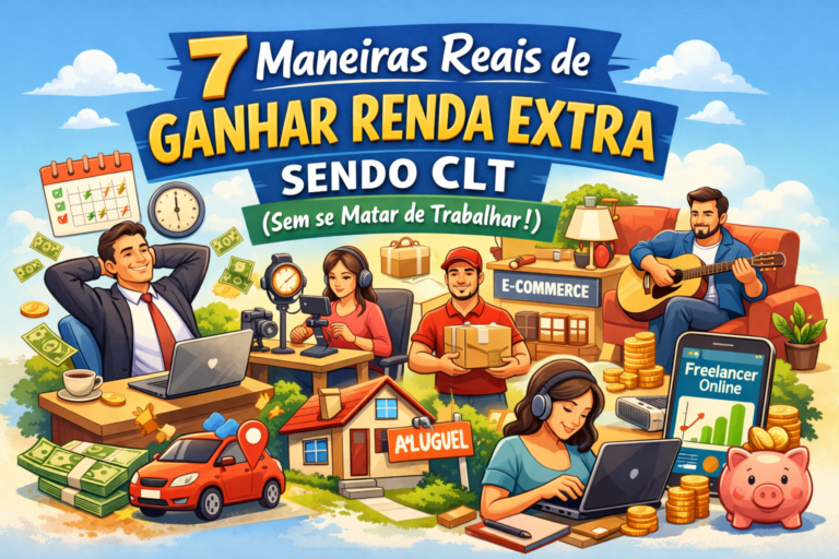 7 Maneiras Reais de Ganhar Renda Extra Sendo CLT Sem se Matar de Trabalhar